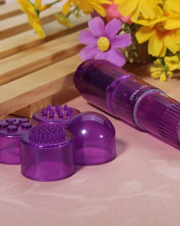 Vibrador Multisens Con Cabezales Intercambiables