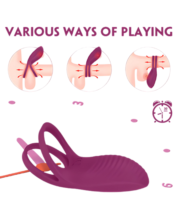 Anillo Vibrador Estimulador y Retardante Con Control Remoto