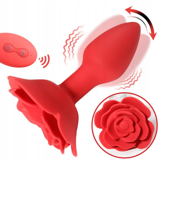 Plug Vibrador Flower Con Control Remoto