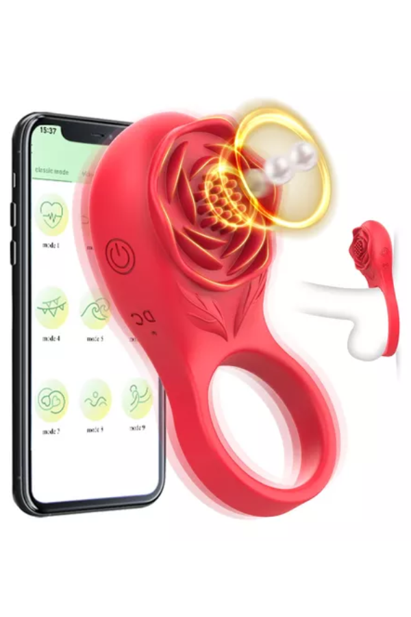 Anillo Vibrador Flowers App
