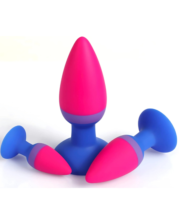 Viaje Anal de Placer Kit Progresivo de 3 Plugs