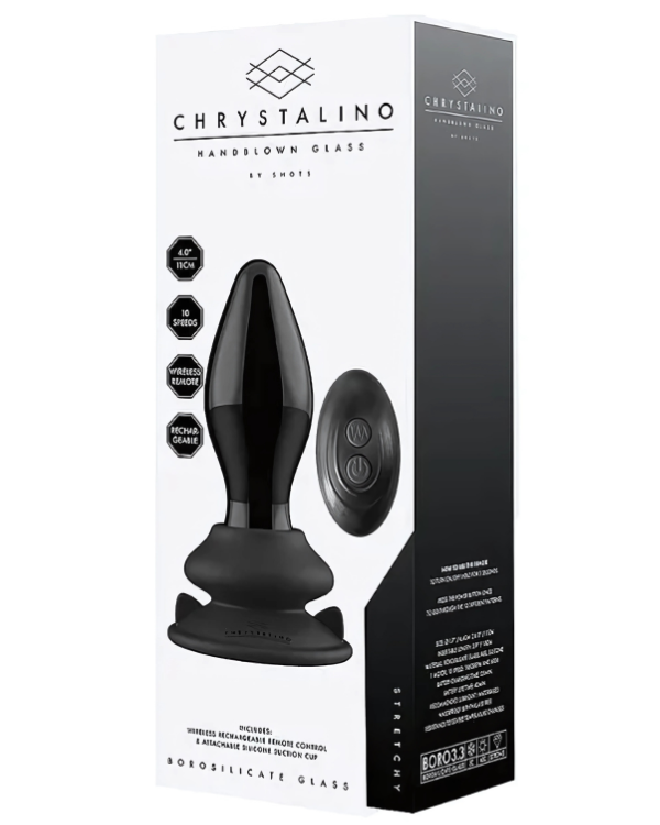 Plug Vibrador Cristalino Alta Gama para el Juego Anal