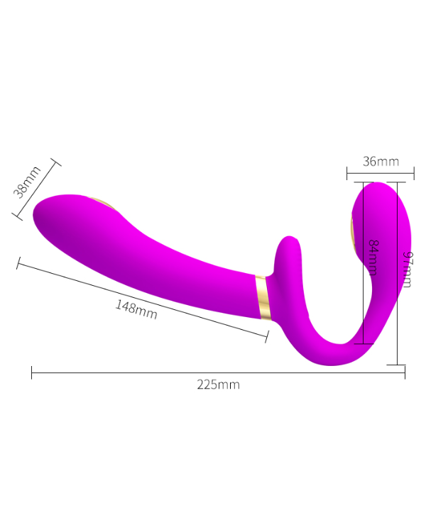 Arnes Doble Vibrador Electra