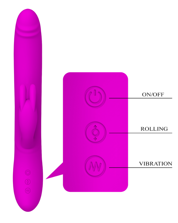 Vibrador Bunny Thrust Sube y Baja