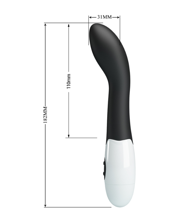 Vibrador Bishop Curvo para Punto G – 30 Modos