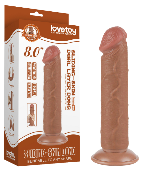 Dildo Masturbable Trigeño 20 x 3.8 CM