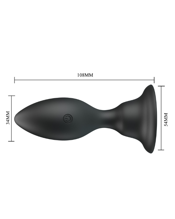 Plug Vibrador Con Base De Succion Recargable