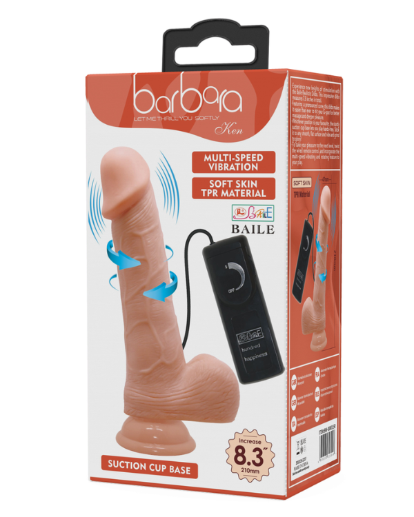 Dildo Con Rotacion 21 x 4.7 CM