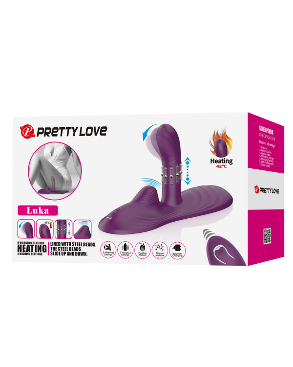 Vibrador Asiento de Silicona con Movimiento, Vibración y Calor