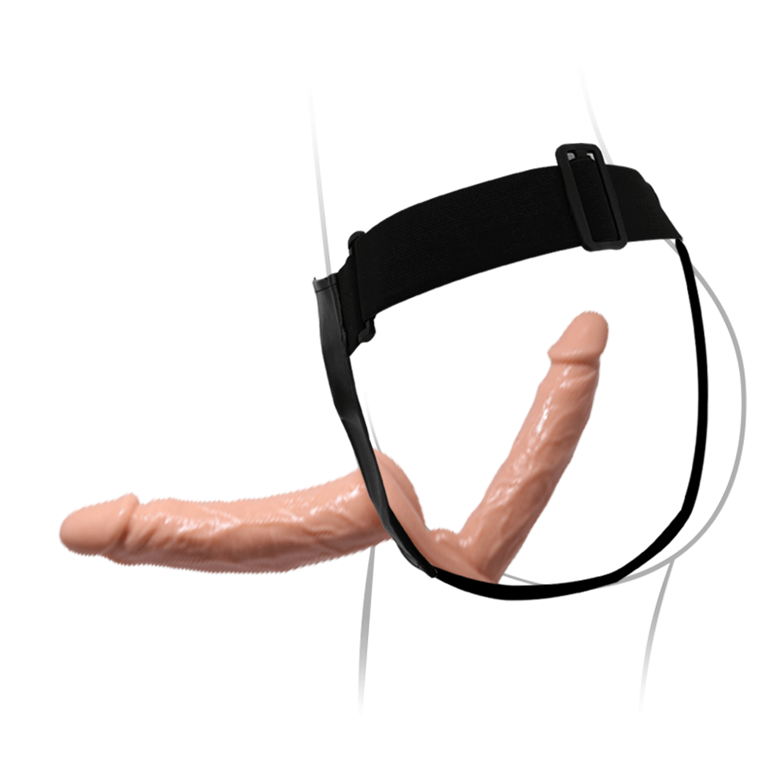 Arnés con Consolador Doble – Estimulación Realista por Dos