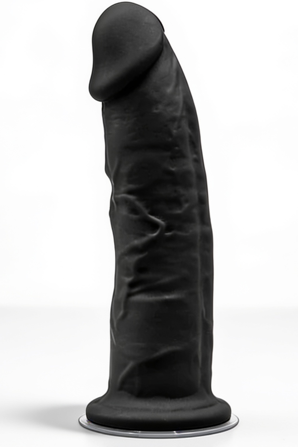Dildo Negro Termo Reactivo SilexD 15 x 3,5 CM