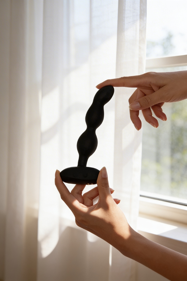 Vibrador Anal Giratorio Con Aplicación