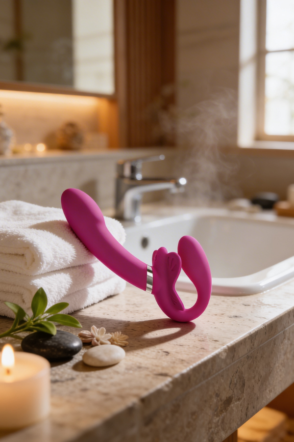 Vibrador Doble Strapless – Placer Compartido Sin Límites