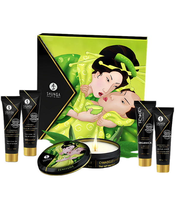 Kit Té Verde Organico Para Sensualidad y Relajación