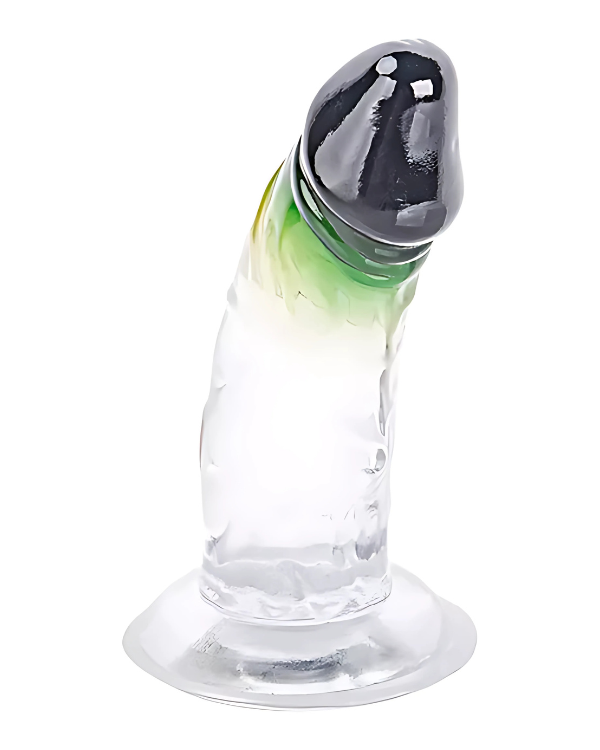 Dildo Transparente Bicolor 15 x 4 CM