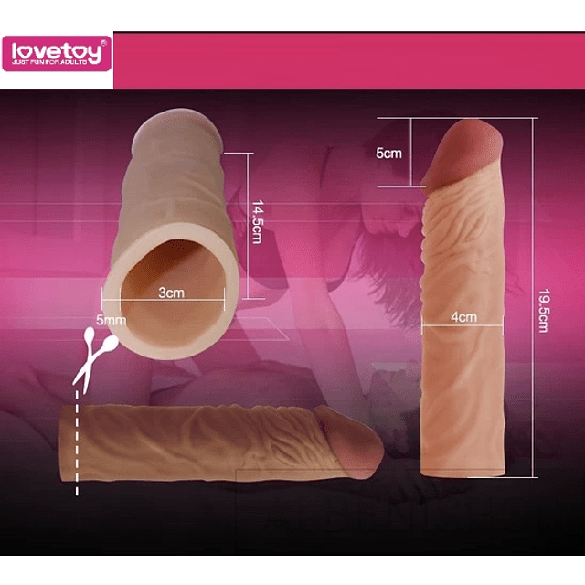 Funda para pene X-Tender +5cm LOVETOY