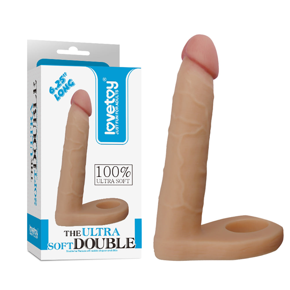 Anillo Con Dildo The Ultra Soft Double | 15CM LOVETOY