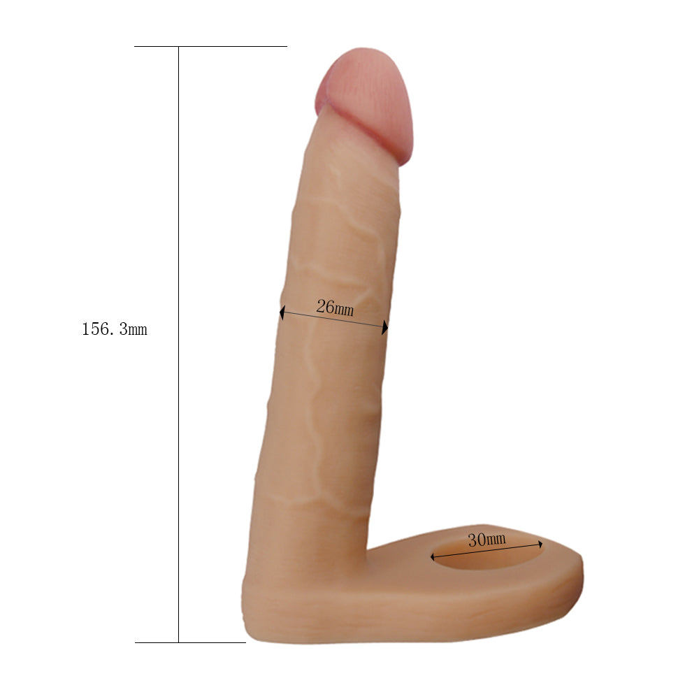 Anillo Con Dildo The Ultra Soft Double | 15CM LOVETOY