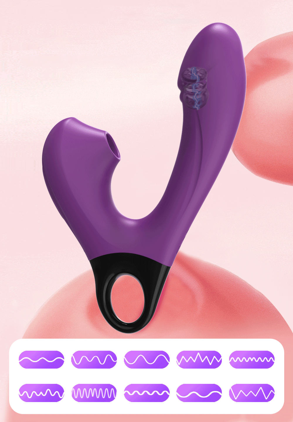 Vibrador y Succionador Wet Kiss