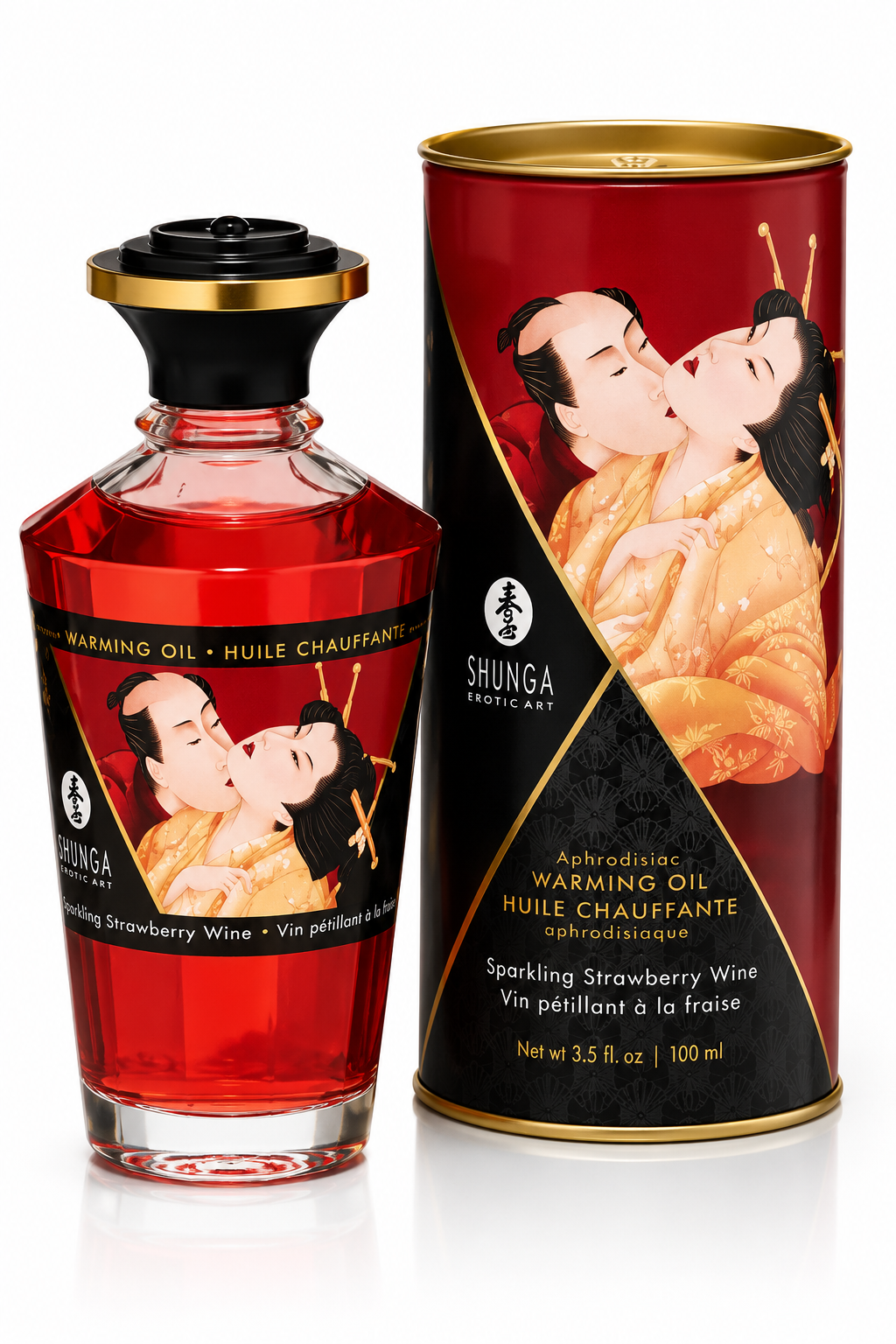 Aceite Afrodisíaco Besos Íntimos de Frutilla Shunga