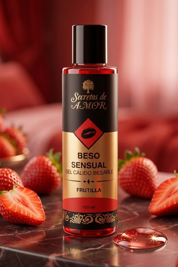 Gel Besable con Efecto Calor Frutilla