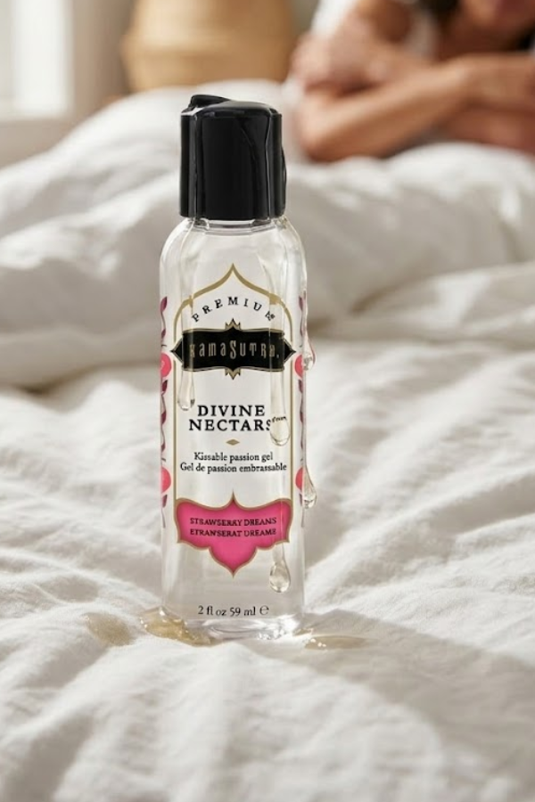 Lubricante y Aceite De Masaje Comestible Frutilla