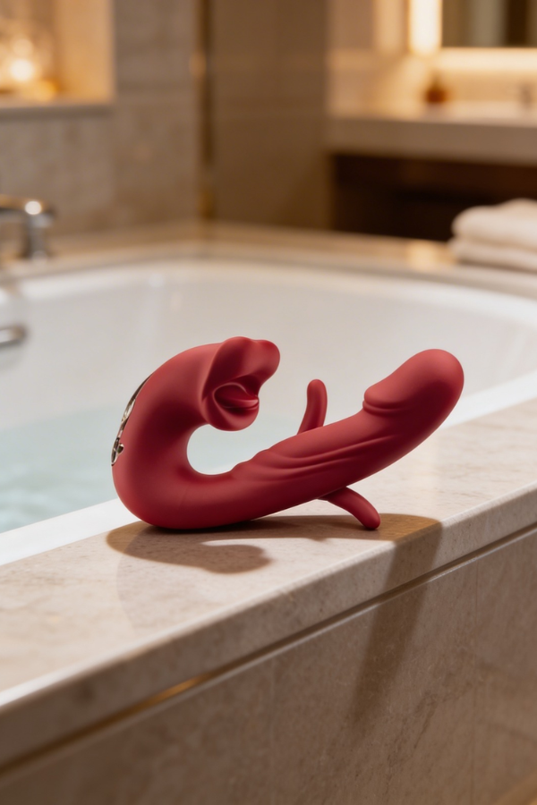 Vibrador Red Lip Triple Estimulación