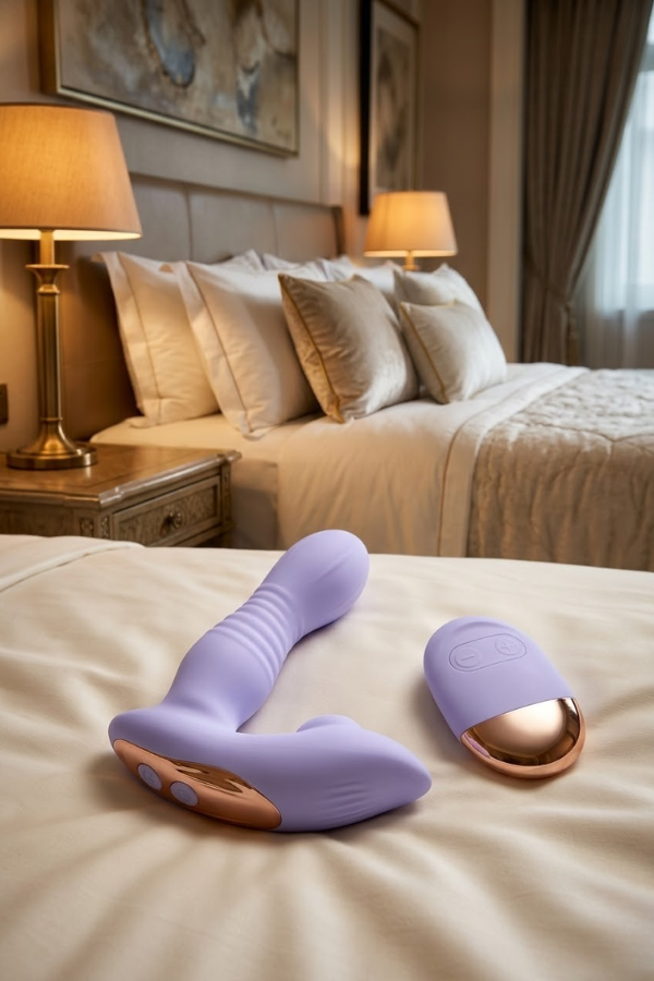 Vibrador de Punto G con Succión Clitorial y Movimiento Interno