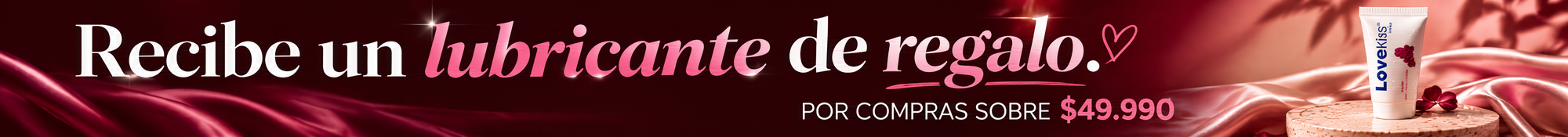 Recibe un lubricante de regalo por compras sobre $49.990