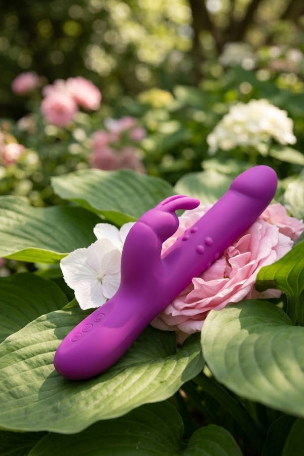 Vibrador Conejito Con Función de Rotación y Vibración