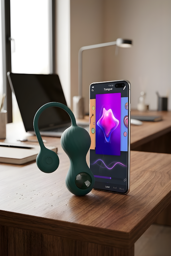 Crystal Esferas Kegel con Vibración y Control por App