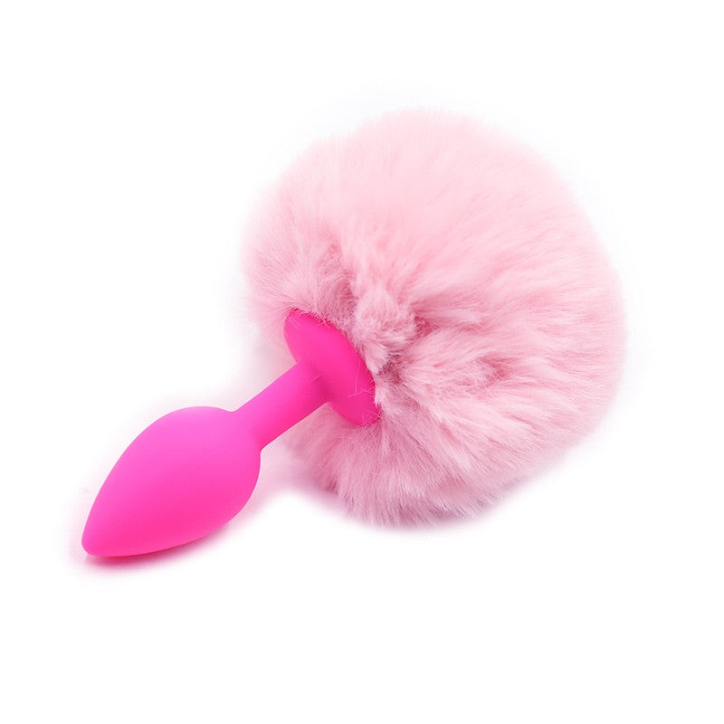 Plug Anal De Silicona | Pom Pom | Rosado