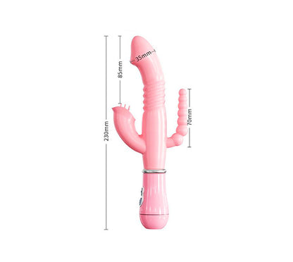 Vibrador Triple Estimulación | Lengüitas Traviesas