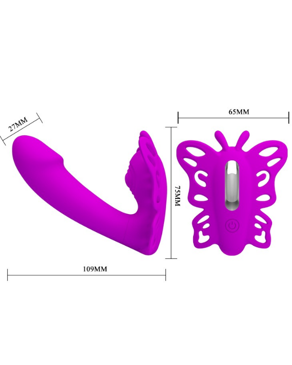Vibrador Kiss Butterfly Con Control