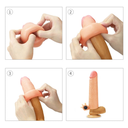 Funda para pene vibradora NatureExtender +5cm