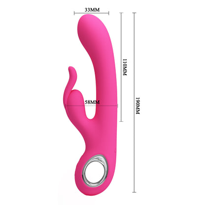 Vibrador Doble | Carina Rosa | Recargable