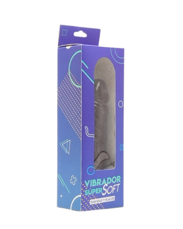 Dildo Consolador Vibrador | SUPER SOFT MULATO | 20 CM