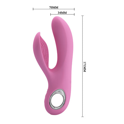 Vibrador Doble Con Estimulador | Canrol | Recargable