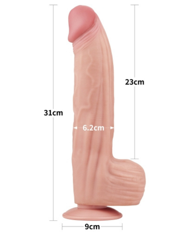 Dildo King Sized Masturbable 31 x 6.2 CM