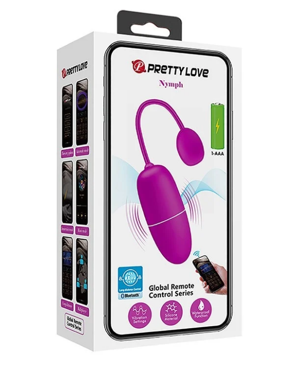 Vibrador Egg Purple Con Aplicación