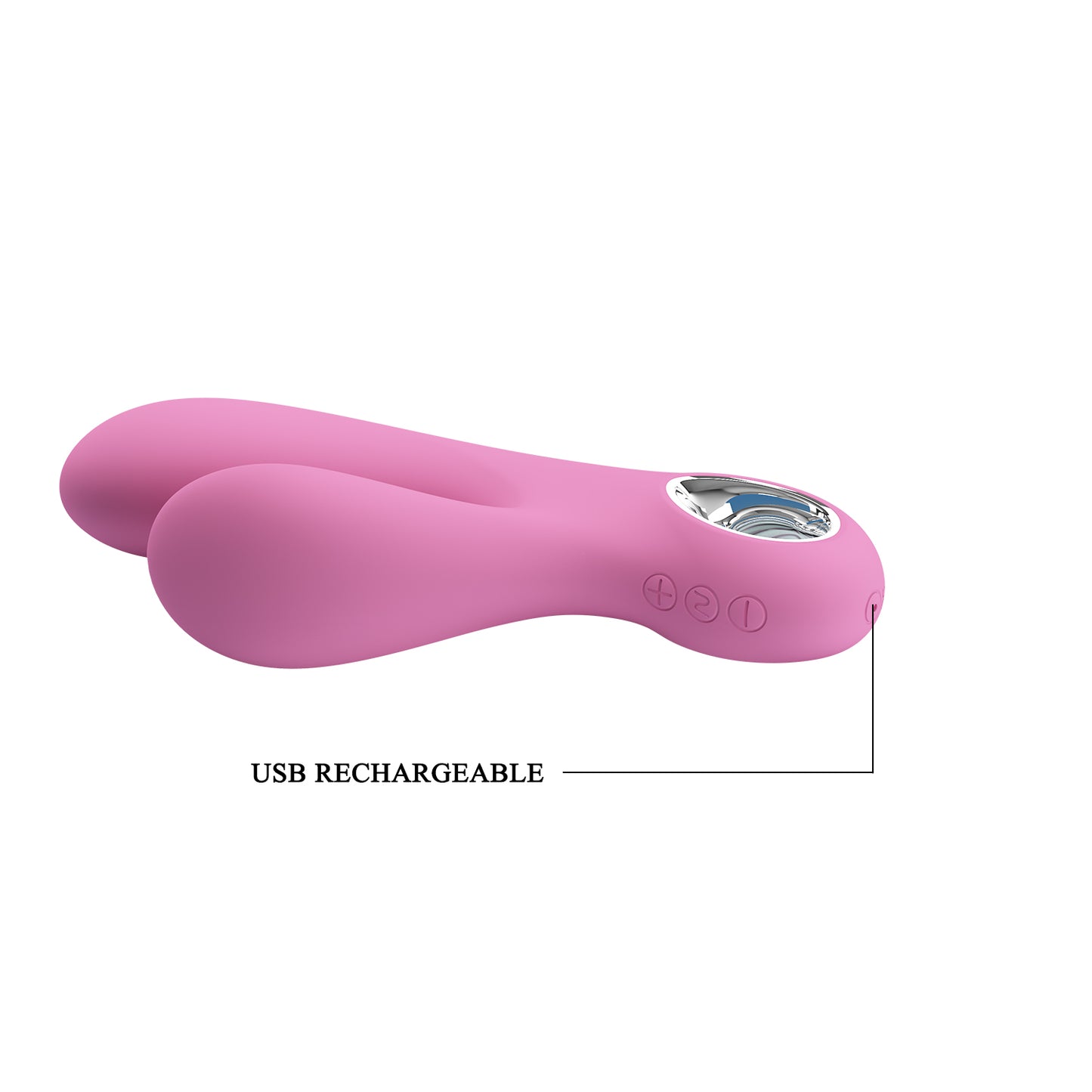 Vibrador Doble Con Estimulador | Canrol | Recargable