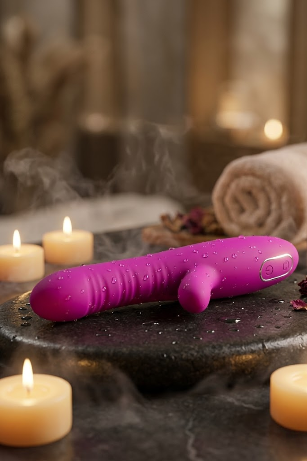 Vibrador Angelique Dual Con Estimulador de Punto G y Clitoris